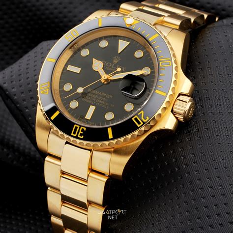 rolex submariner black and gold replica